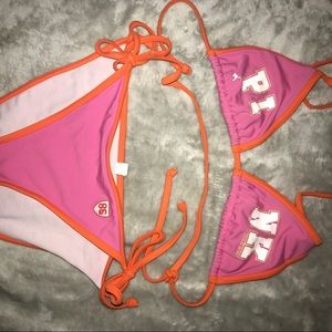 vs pink bikini set